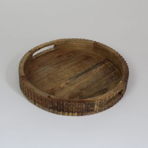 Dienblad Naturel rond