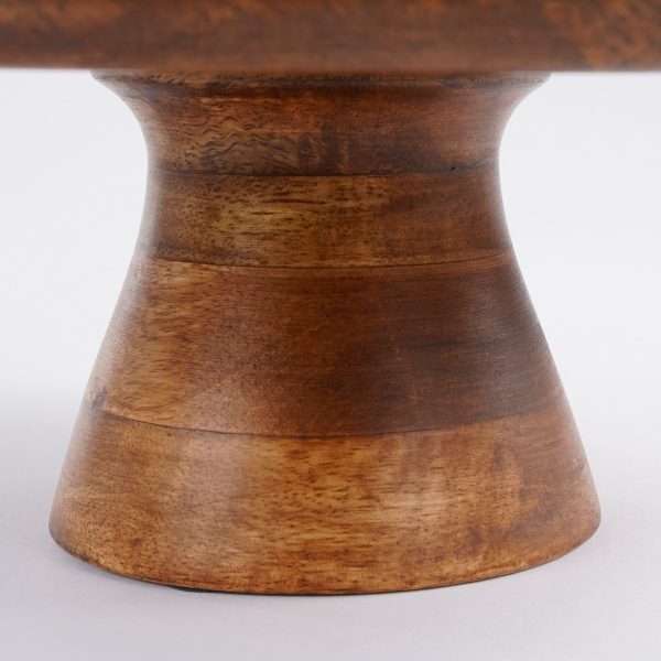 Tallo Taartplateau - H10 x Ø30 cm - 100% FSC Mangohout - Donkerbruin - Image 3