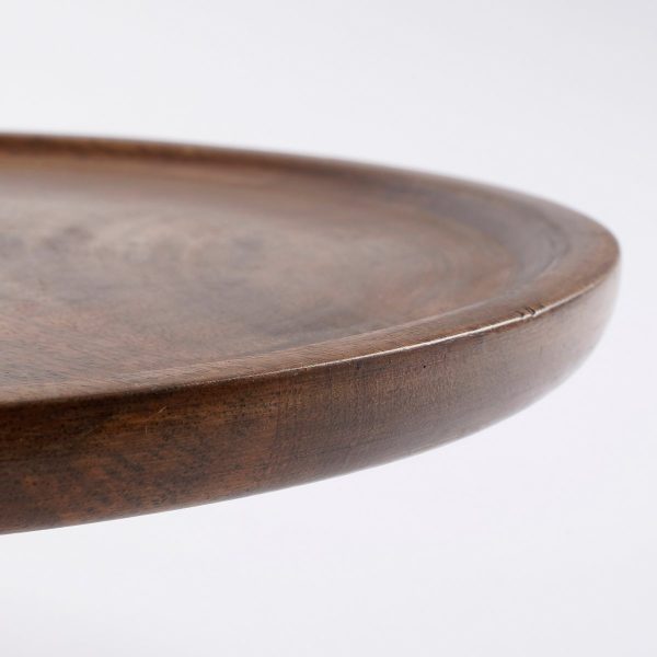 Tallo Taartplateau - H10 x Ø30 cm - 100% FSC Mangohout - Donkerbruin - Image 2