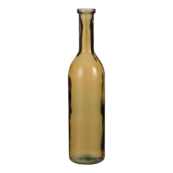 Rioja Fles Vaas - H75 x Ø18 cm - Gerecycled Glas - Oker - Image 2