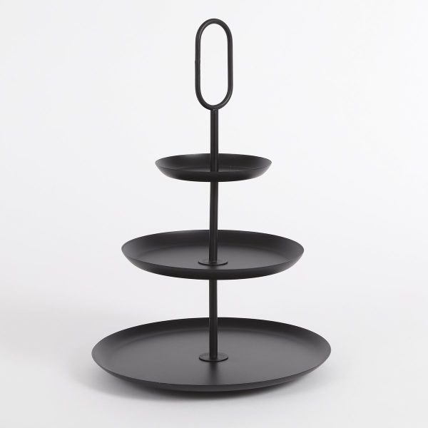 Rama Etagère 3 Laags - H55 x Ø38 cm - Metaal - Zwart - Image 4