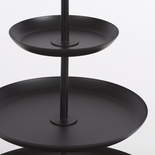Rama Etagère 3 Laags - H55 x Ø38 cm - Metaal - Zwart - Image 3