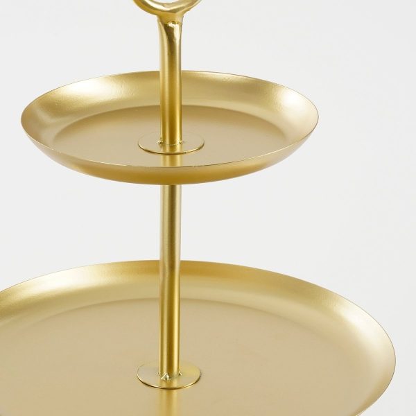 Rama Etagere 3 Laags - L38 x B38 x H55 cm - Metaal - Goud - Image 3