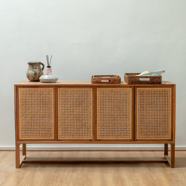 Rotan dienblad AMAHAI Roodbruin (3 maten) - Image 3