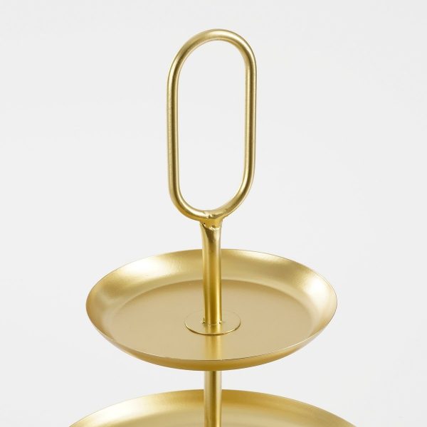 Rama Etagere 3 Laags - L38 x B38 x H55 cm - Metaal - Goud - Image 2