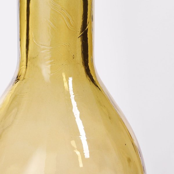 Rioja Fles Vaas - H75 x Ø18 cm - Gerecycled Glas - Oker - Image 5