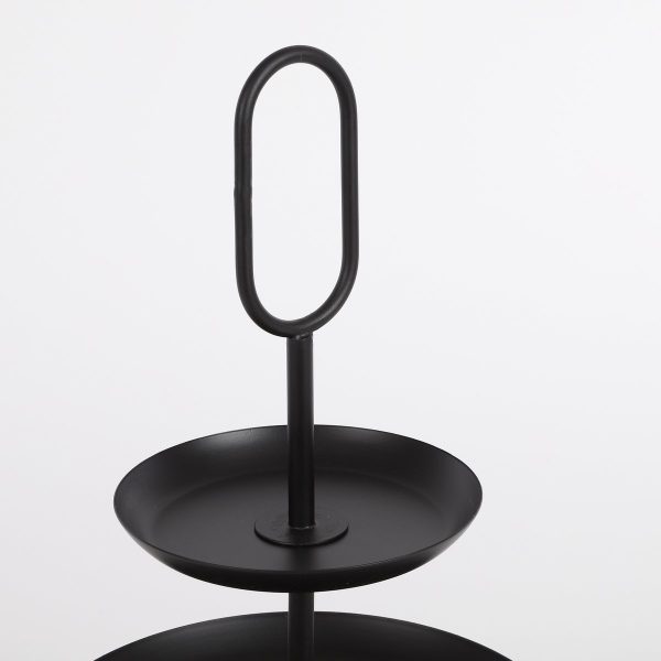 Rama Etagère 3 Laags - H55 x Ø38 cm - Metaal - Zwart - Image 2