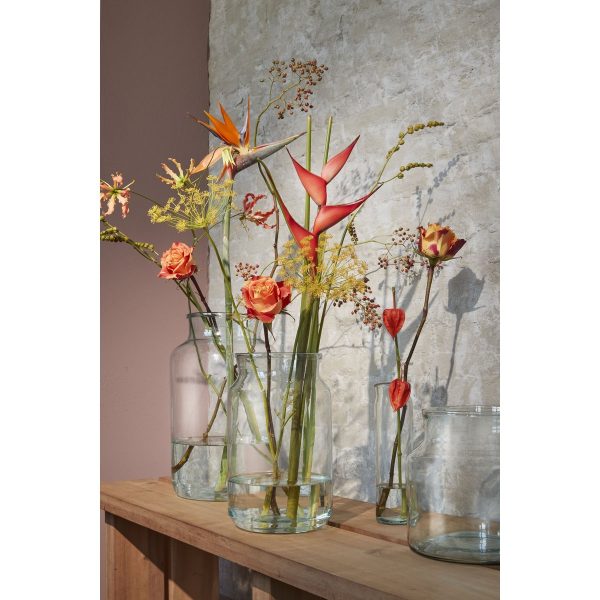 Vienne Vaas - H30 x Ø18 cm - Gerecycled Glas - Transparant - Image 5