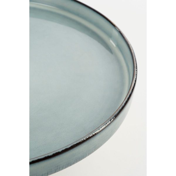 Racco Taartplateau - H11 x Ø28 cm - Steengoed - Lichtgrijs - Image 2